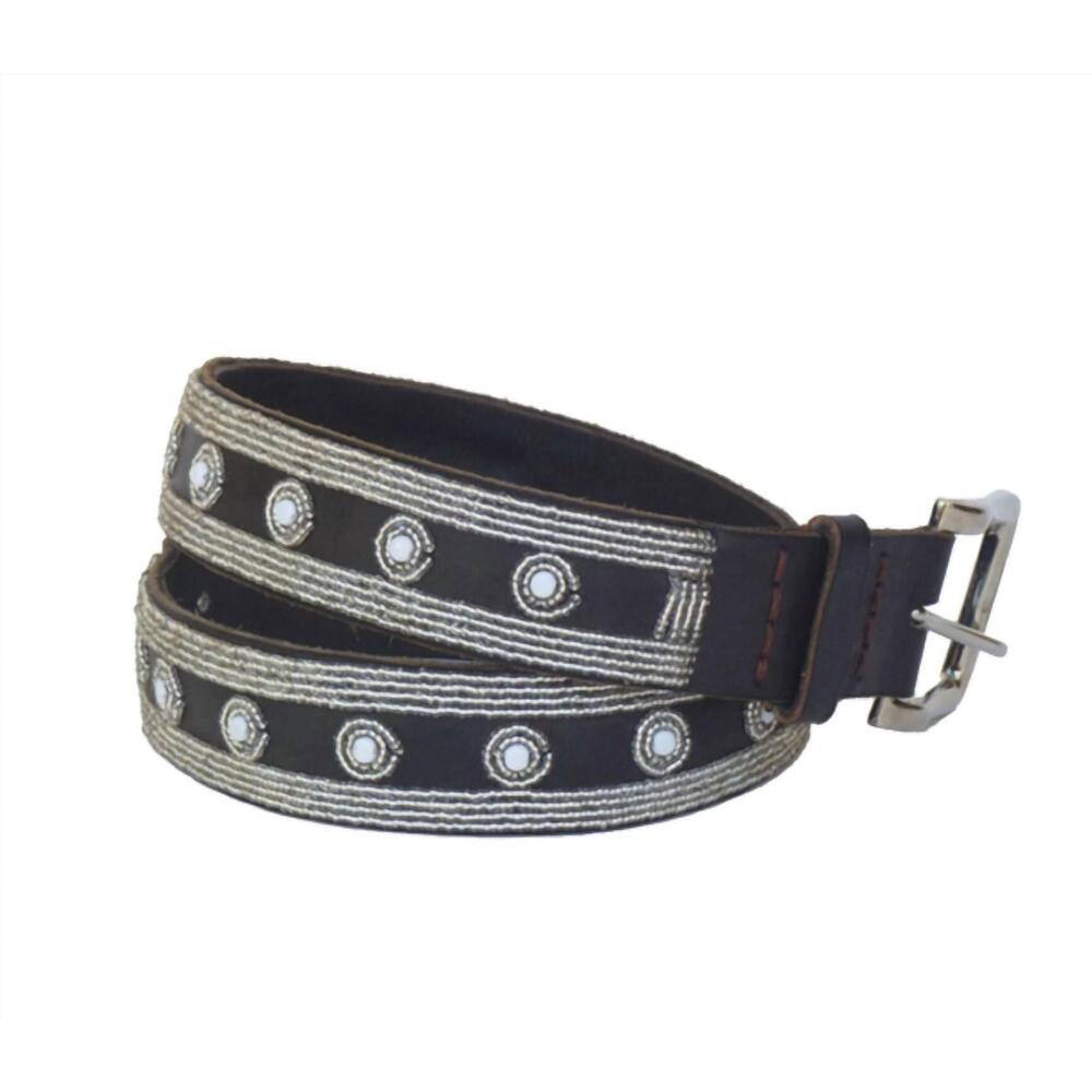 NEW GLOBAL GIRLS women's bubbles belt in black